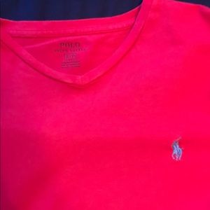 Polo red plain small tee